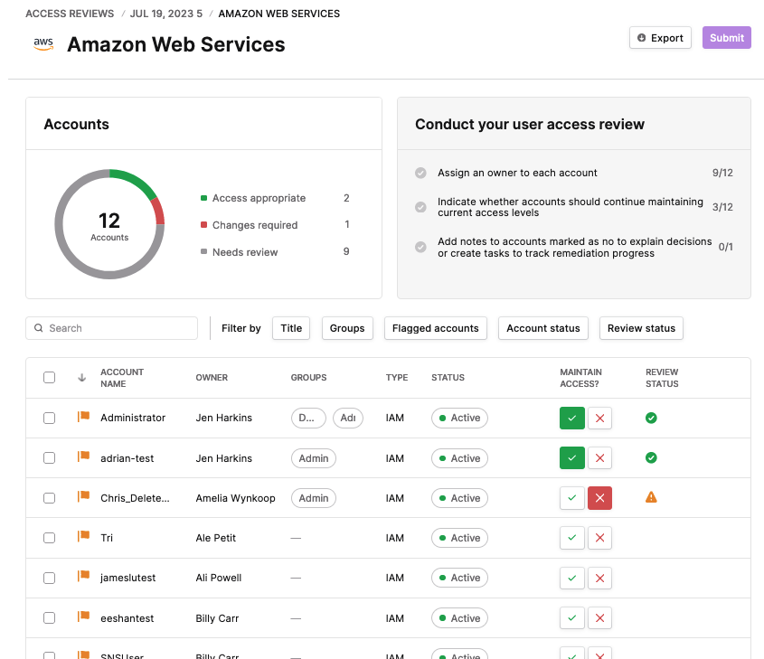 Vanta Dashboard